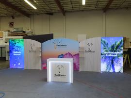 Modified SYK-3003 Symphony Display with SEG Tension Fabric Graphics -- View 2